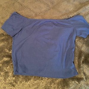 navy blue pacsun crop top